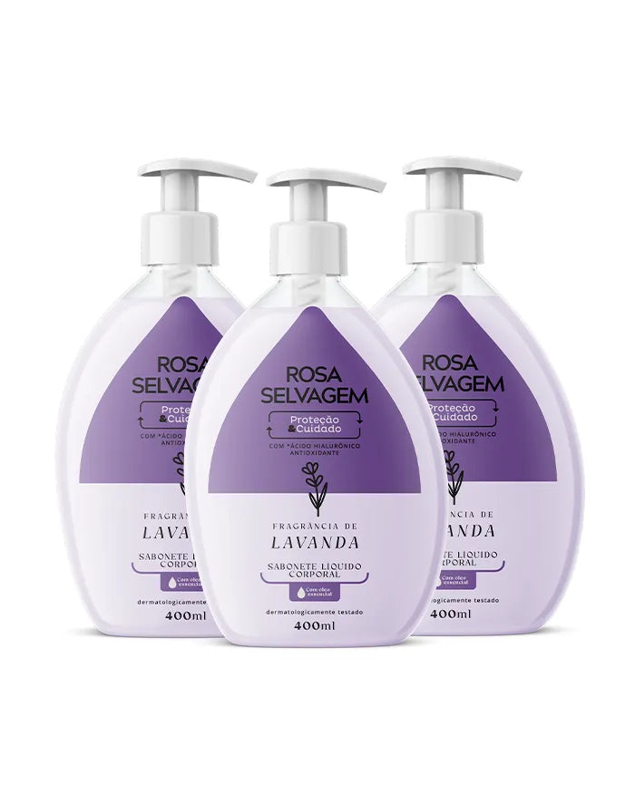Sabonete Líquido Lavanda - 3 unids.