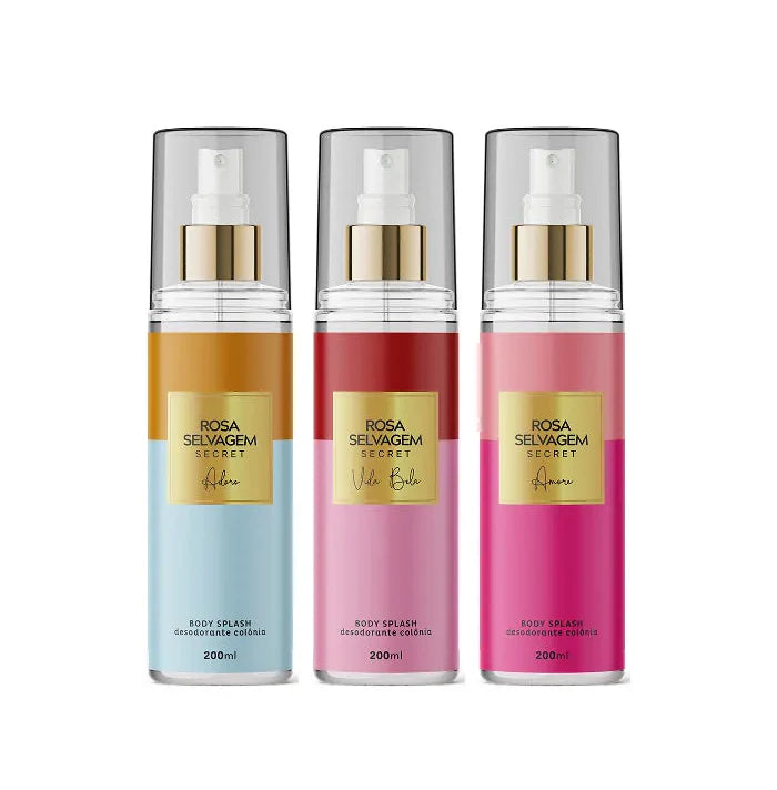 Body Splash Secrets - Adore + Amore + Vida Bela