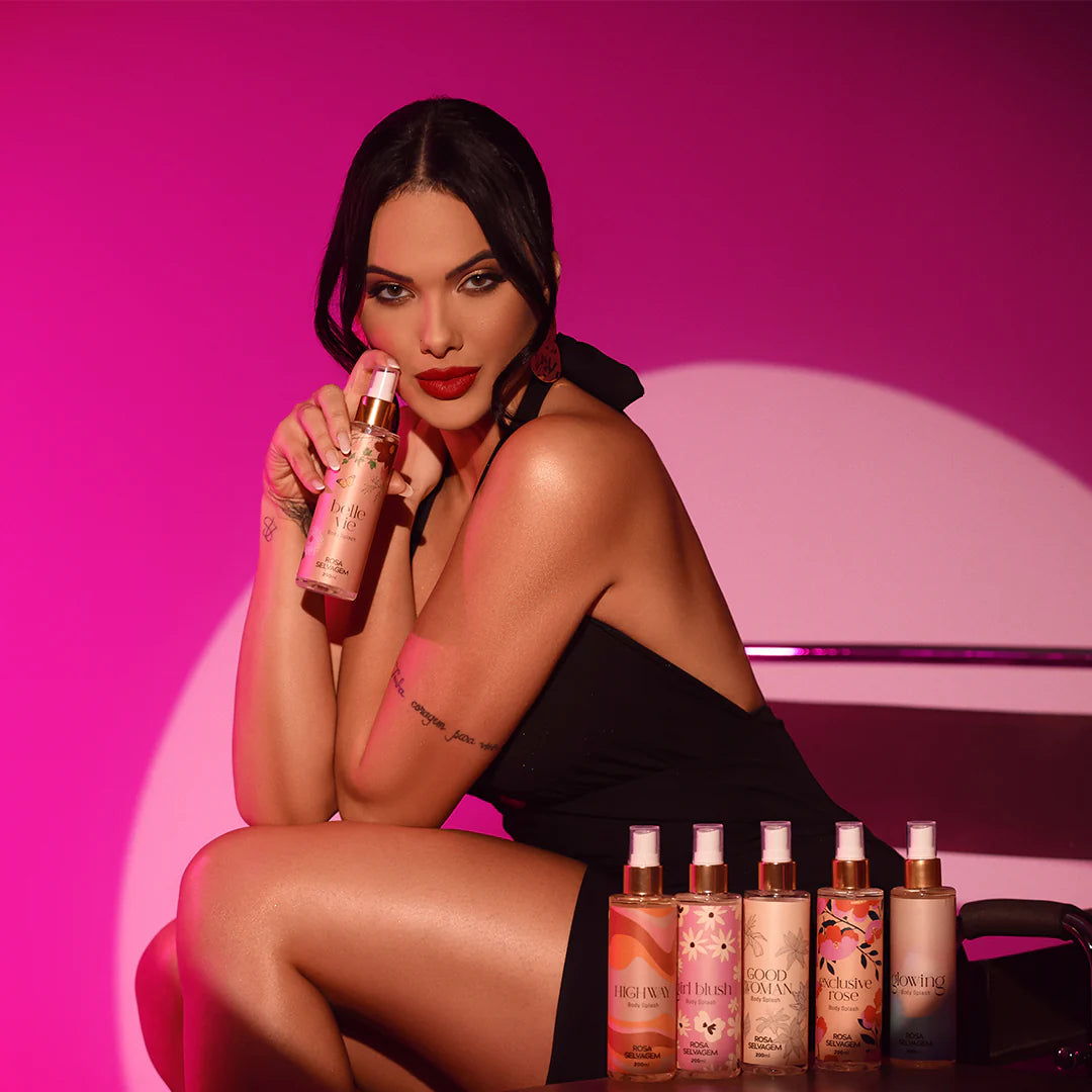 Kit Body Splash Completo Rosa Selvagem