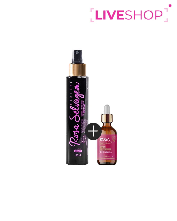 LIVESHOP - Kit Rosa Candy com Clareador íntimo + Óleo