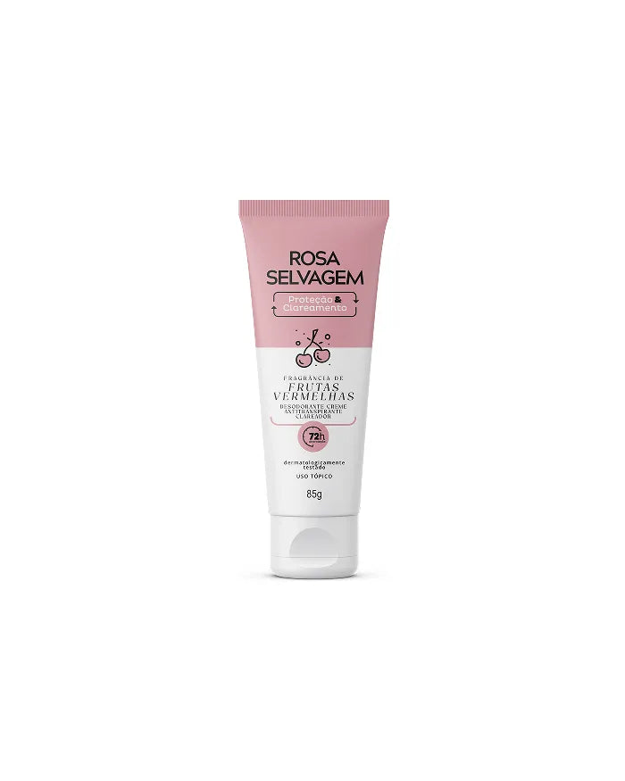 Rosa Selvagem - Desodorante Creme Frutas Vermelhas