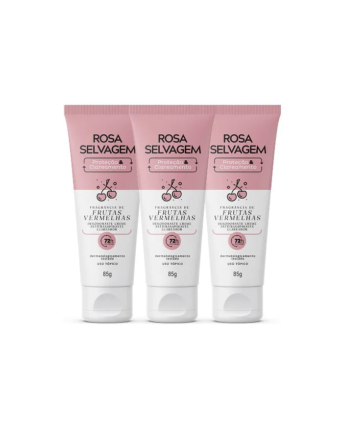 Desodorante Creme Frutas Vermelhas - 3 unids.